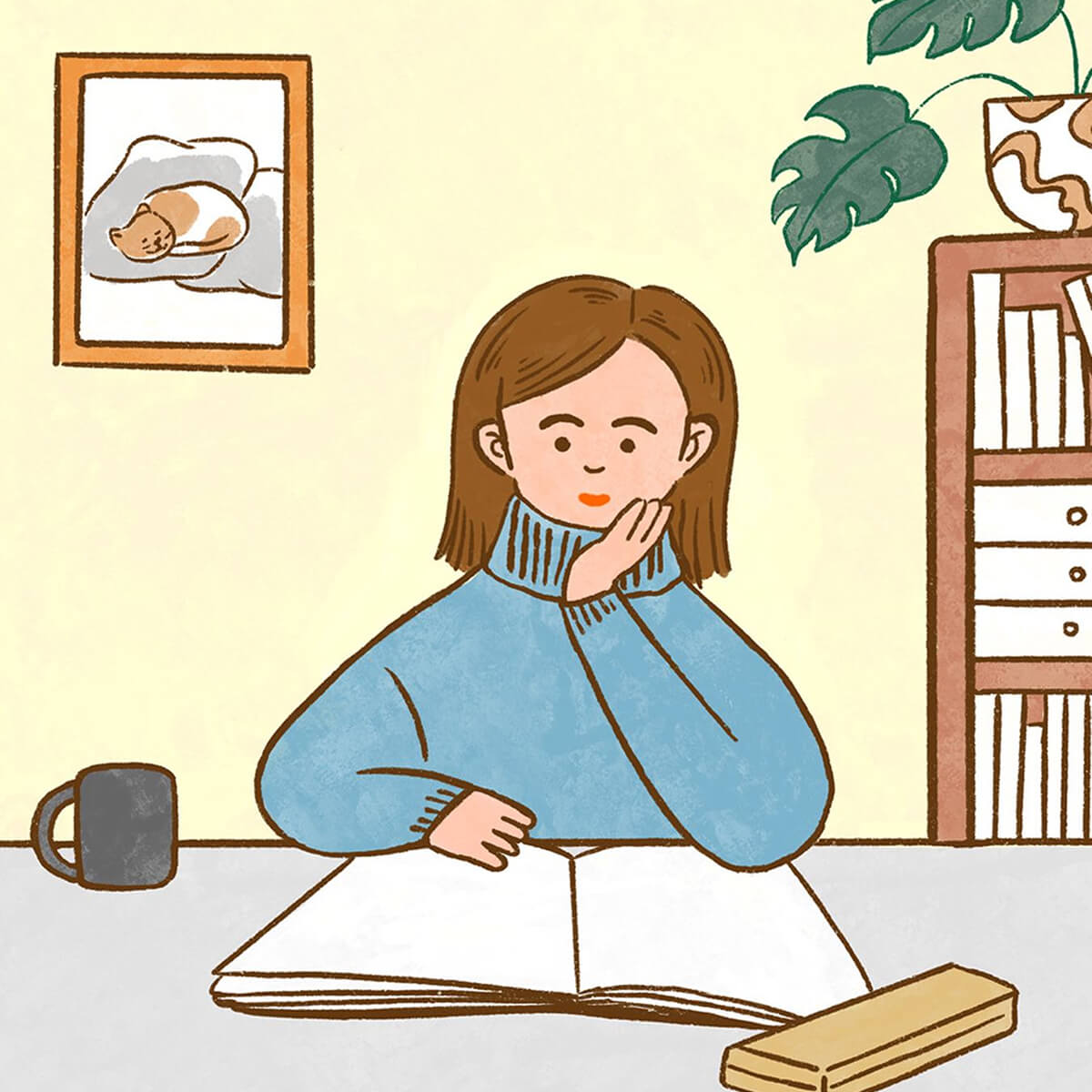 Haruno Fukaya portrait illustration